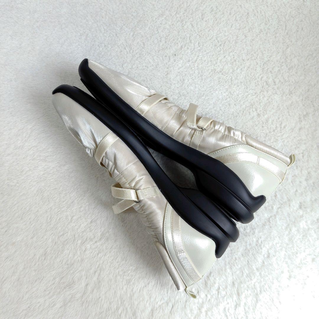 2025 ルタロン　L エラスティックスニーカー　25㎝　ホワイト