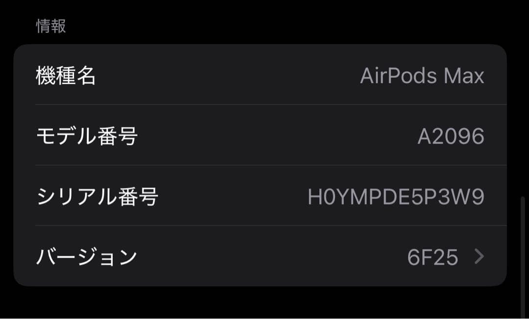 AirPods Pro Max黒
