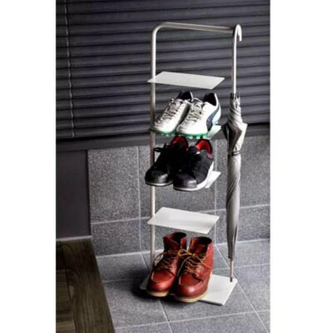 FRAMES&SONS UMENO DESIGN シューズラック アイボリー