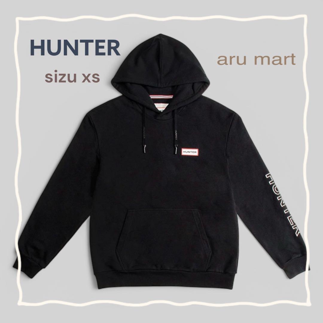 【値下げ】HUNTERスウェット レディース パーカー 長袖 ブラック M〜L