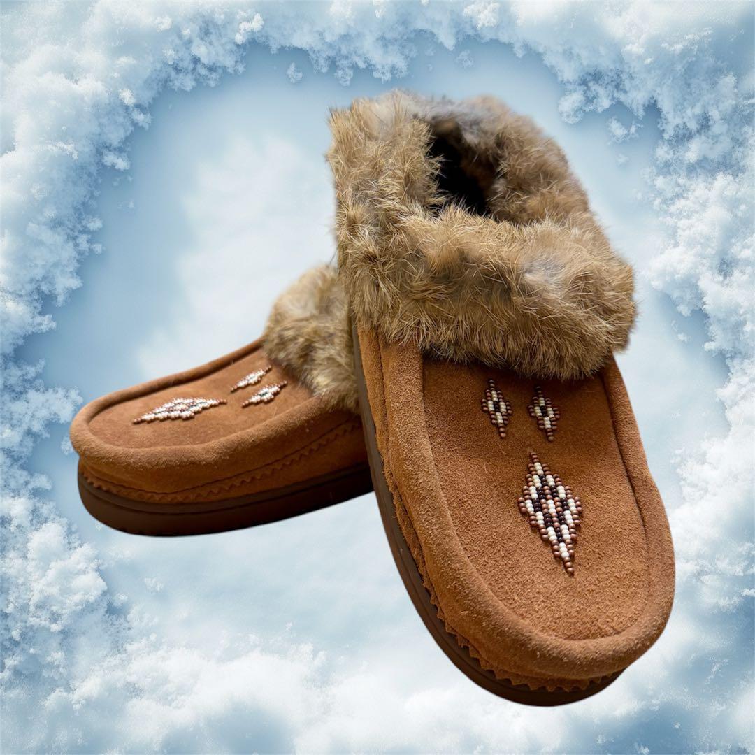 【新品】MANITOBAH 24cmマニトバ モカシン ブラウン 23.5cm