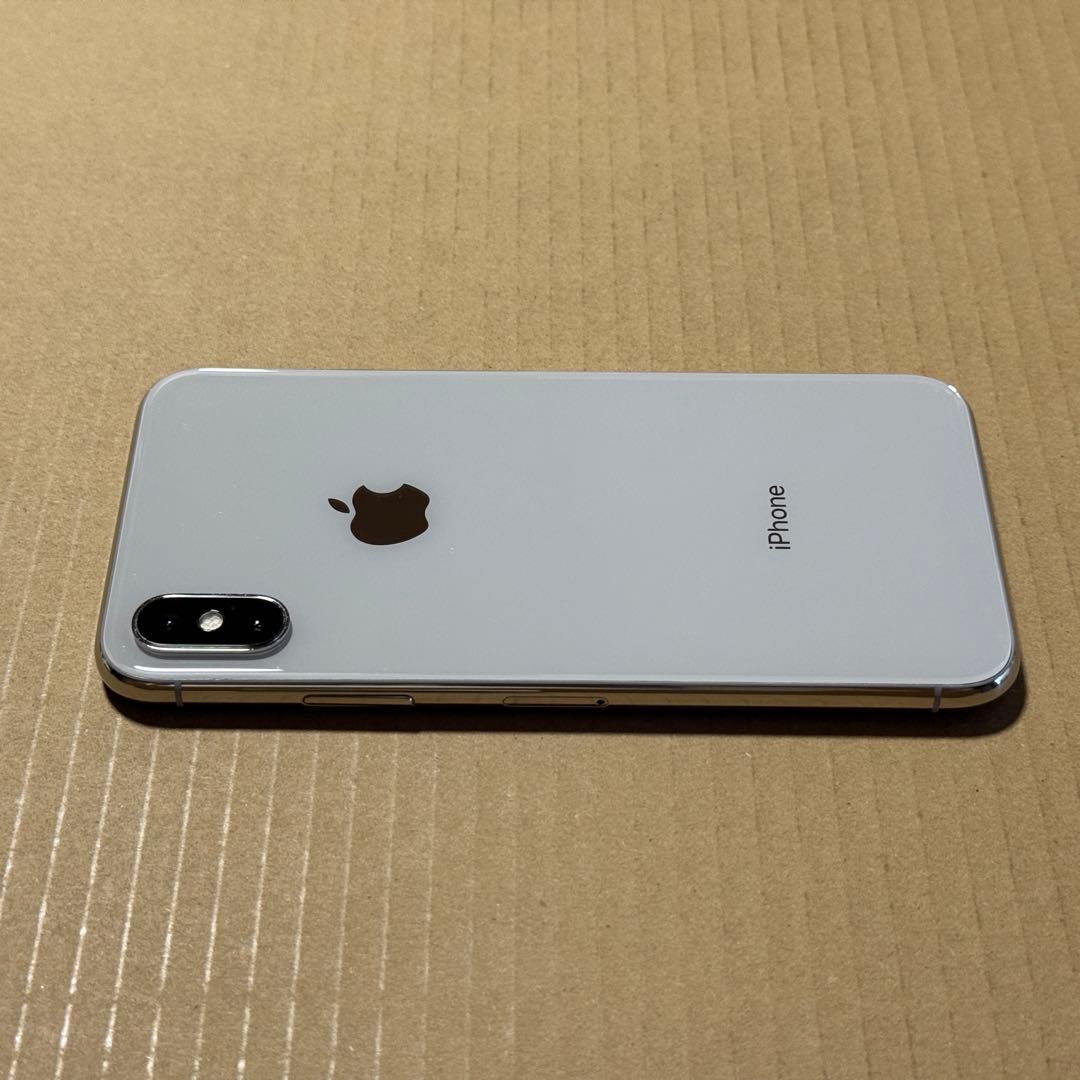 iPhone X シルバー 64GB SIMフリー 【箱・充電器付き／外装美品】