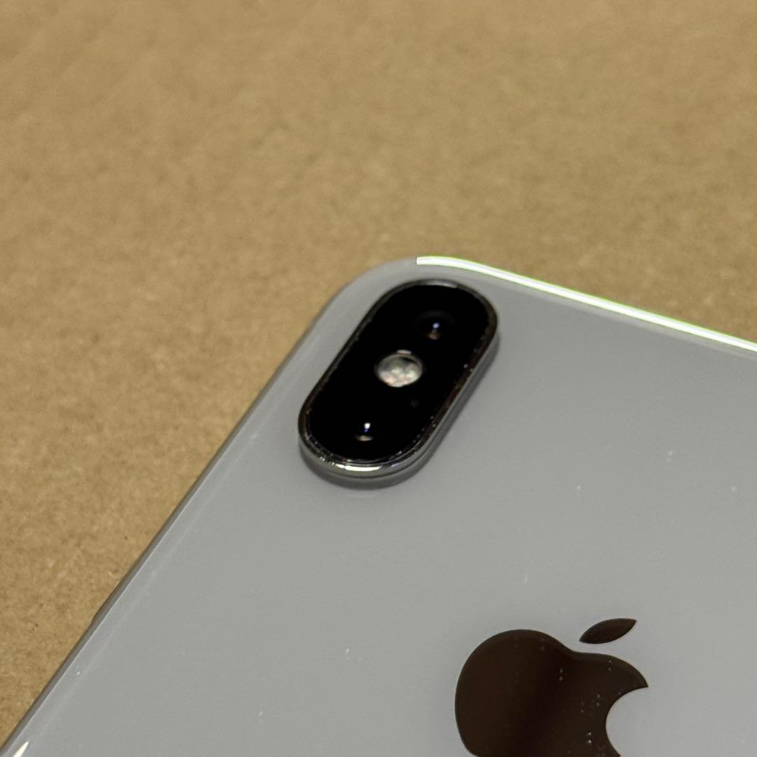 iPhone X シルバー 64GB SIMフリー 【箱・充電器付き／外装美品】