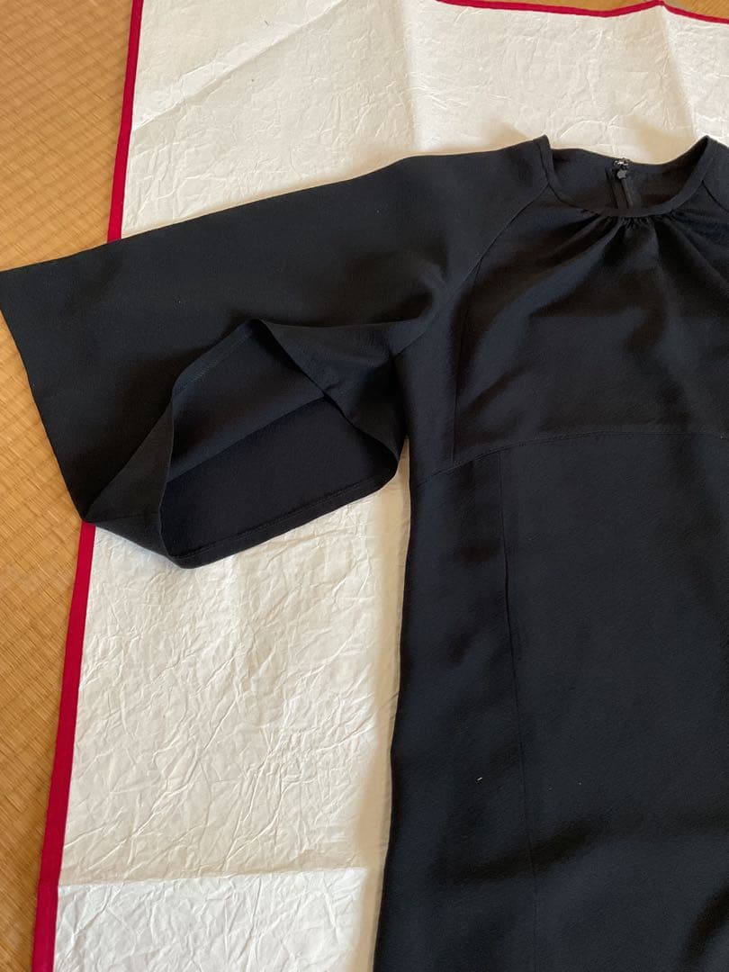 着物リメイクワンピース　　黒留袖からロングドレス