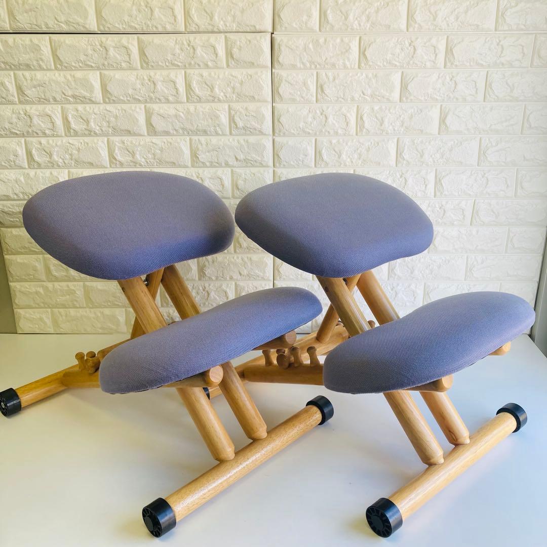 バランスチェア 2脚セット ライトブルー