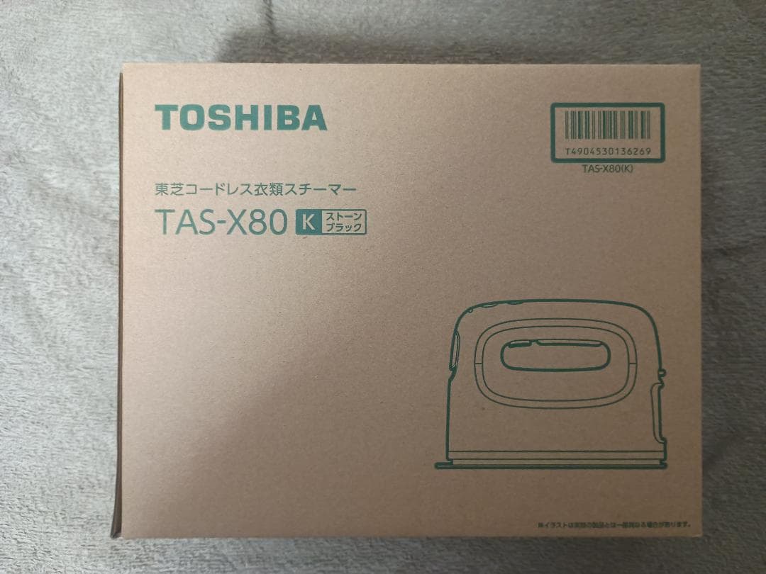 【Smiley‪】東芝 TAS-X80(K) コードレス衣類スチーマー