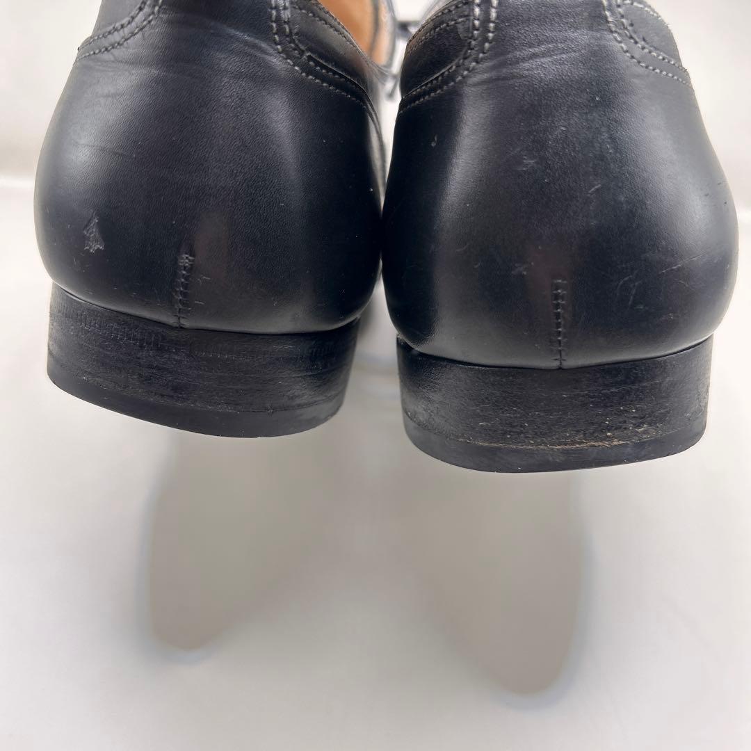 サントーニ Santoni ビジネスシューズ ストレートチップ 黒 26.5cm