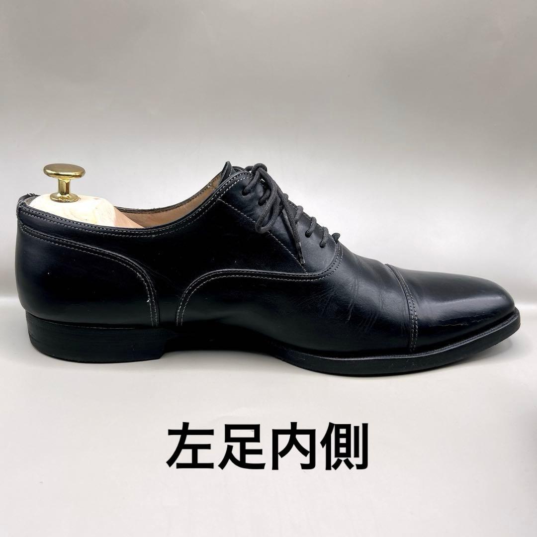 サントーニ Santoni ビジネスシューズ ストレートチップ 黒 26.5cm