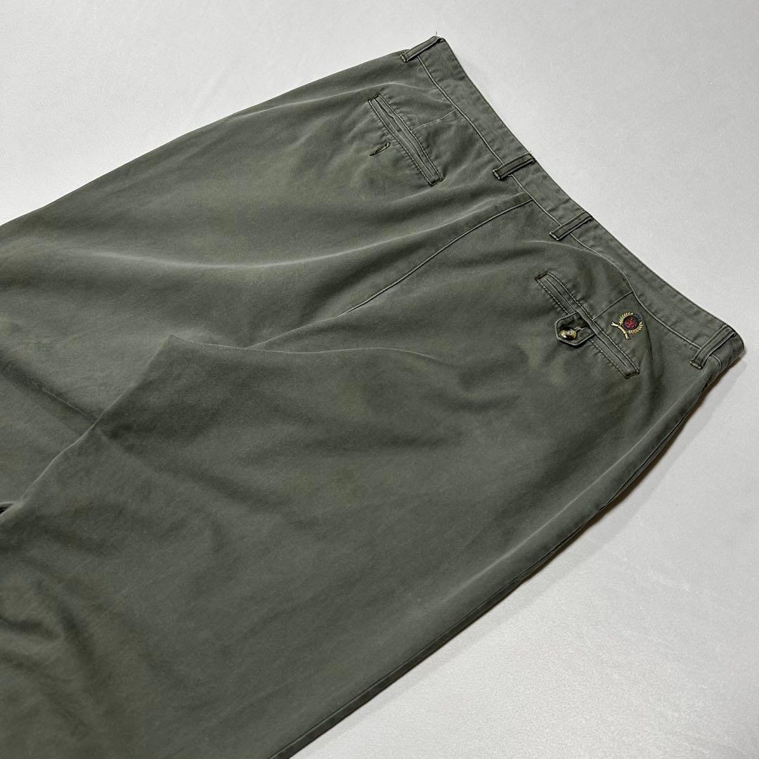 90s  W42 2タック ワイド バギー スラックス フェード 極太