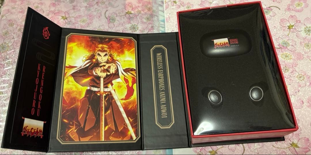 鬼滅の刃 煉獄杏寿郎モデル　ONKYO オンキョー ワイヤレスイヤホン　ボイス付