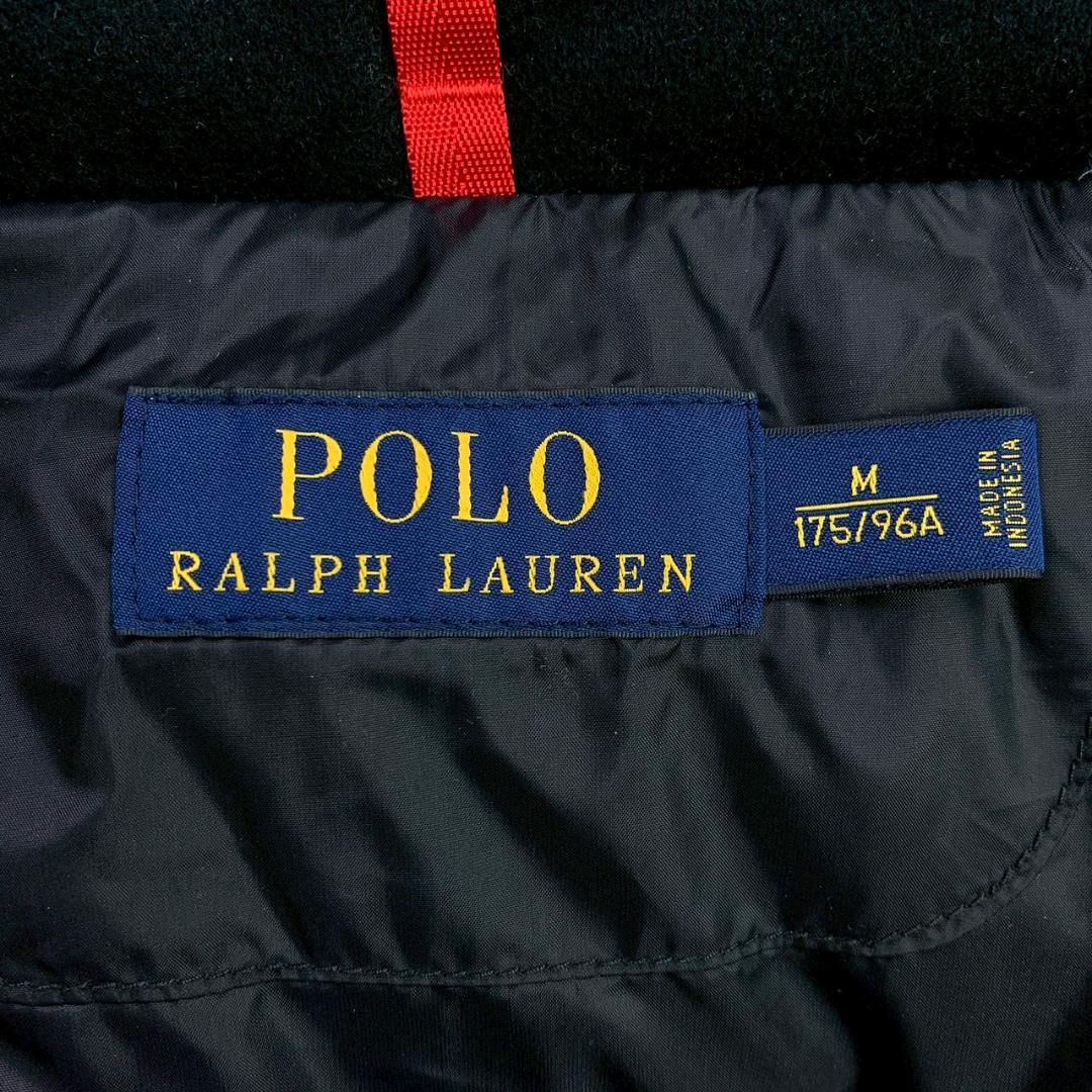 美品★ポロラルフローレン ダウンベスト ビッグポニー刺繍 ブラック M　D910