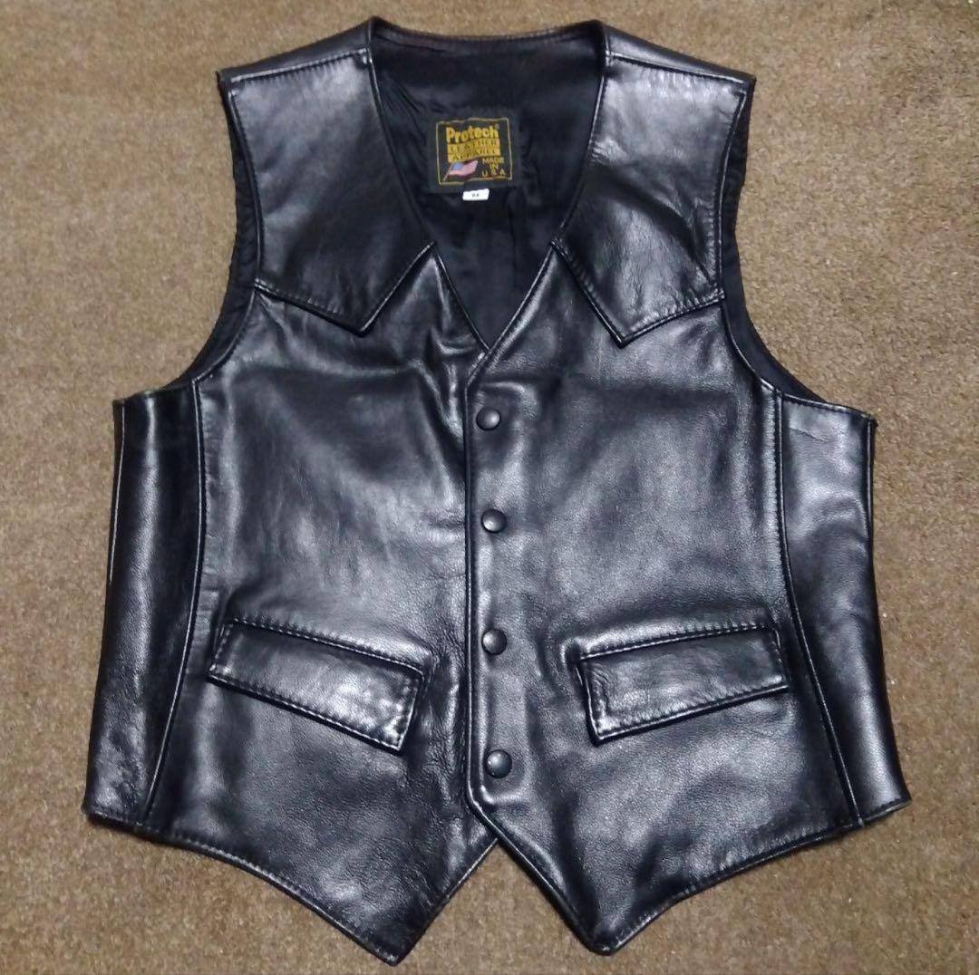 M Protech Leather Apparel プロテック レザー ベスト