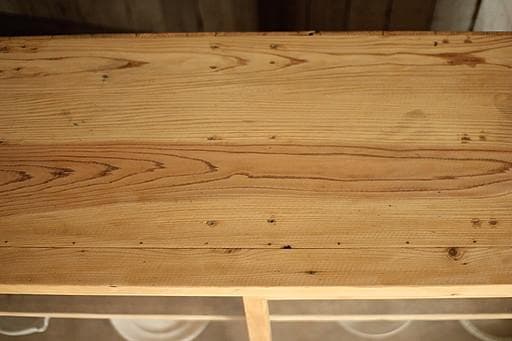 ロコ　古い木枠のガラス戸棚　引き出し3杯　水屋　食器棚　カウンター