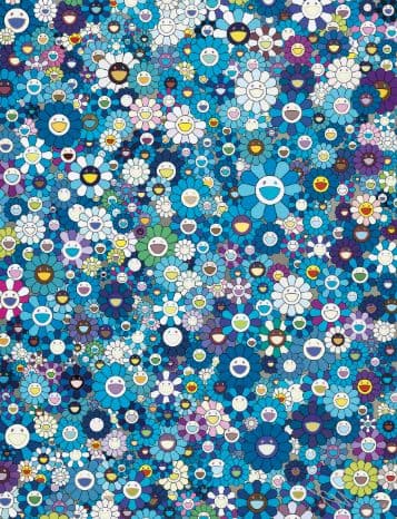 G*H様 An Homage to IKB, 1957 F 村上隆　ポスター