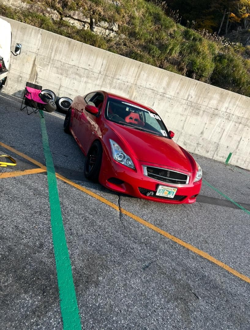 【中古】日産CKV36スカイラインクーペスポーツグリルガンメタ