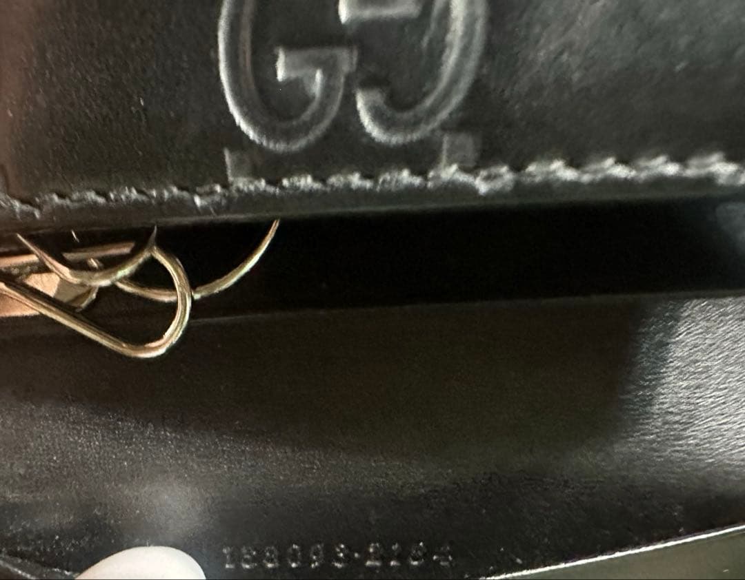 GUCCI グッチ ６連キーケース GGシマライン ブラック