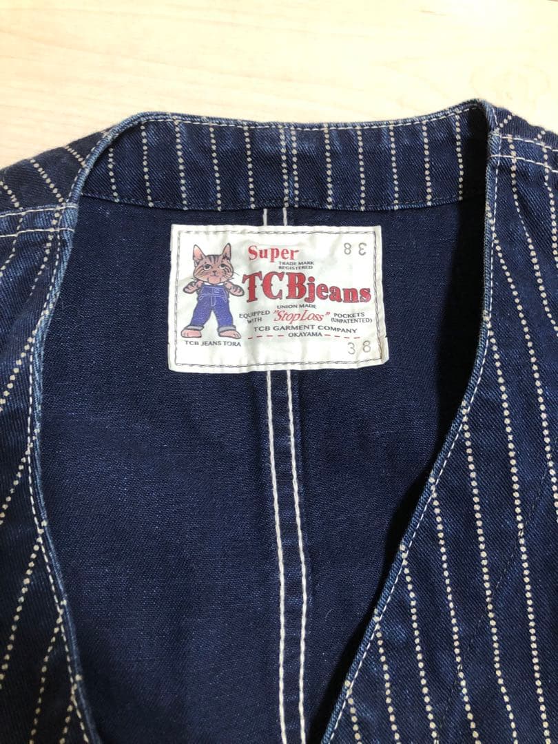 TCBジーンズ★ウォバッシュベスト38（M）