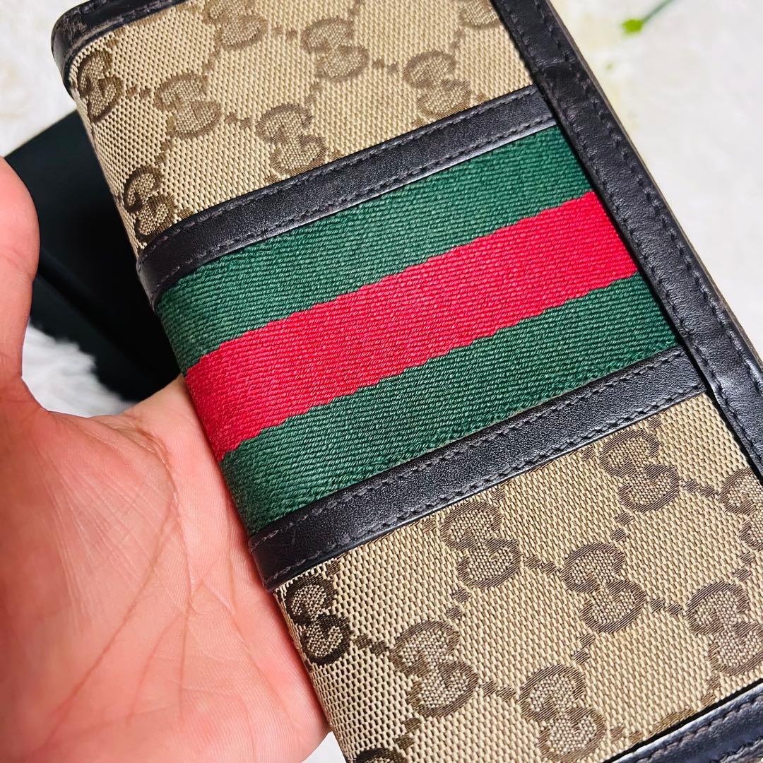 GUCCI✨グッチ✨財布✨ラウンドファスナー✨GGシェリーライン✨バンブー✨希少