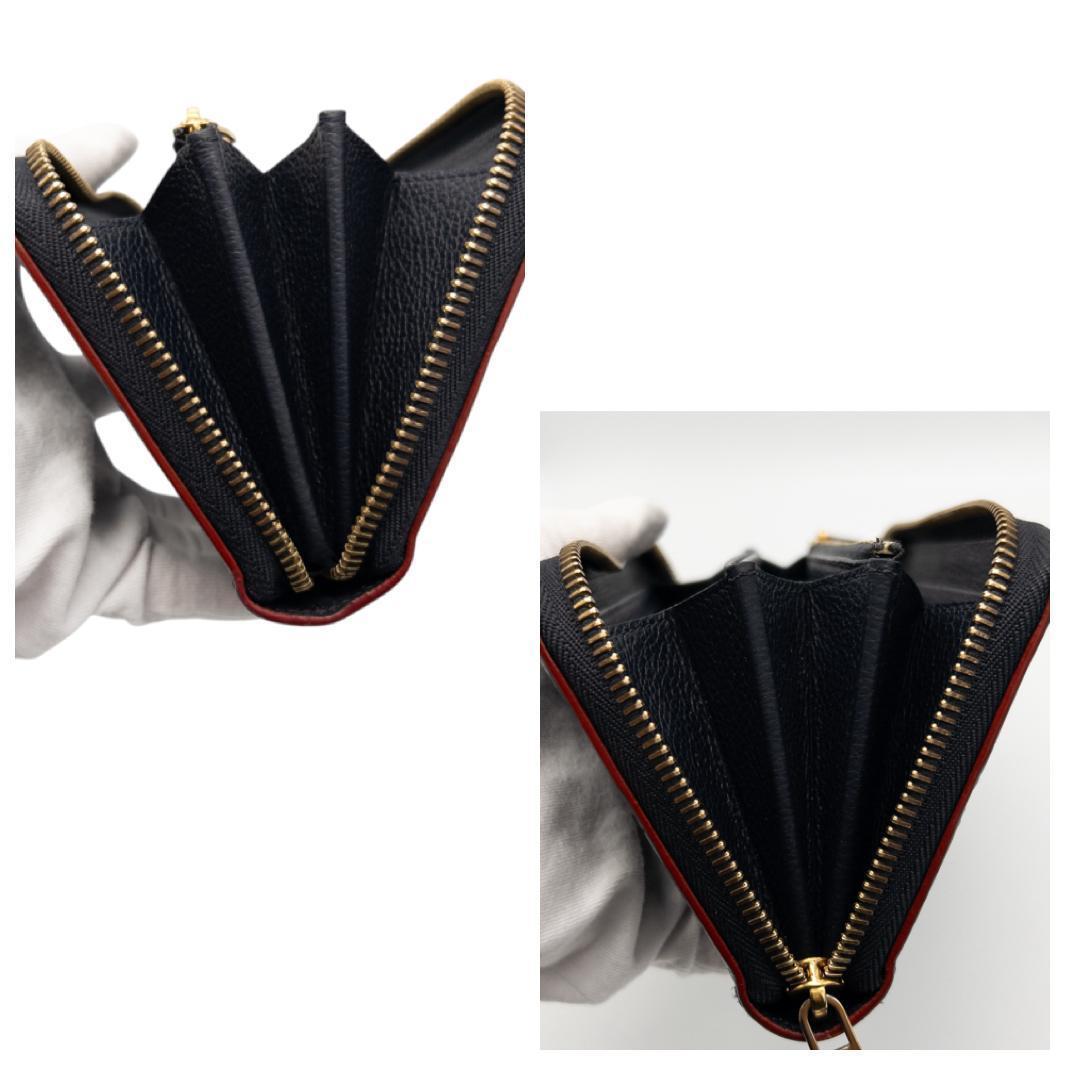 【使用感極小】ルイヴィトン アンプラント ジッピーウォレット マリーヌルージュ