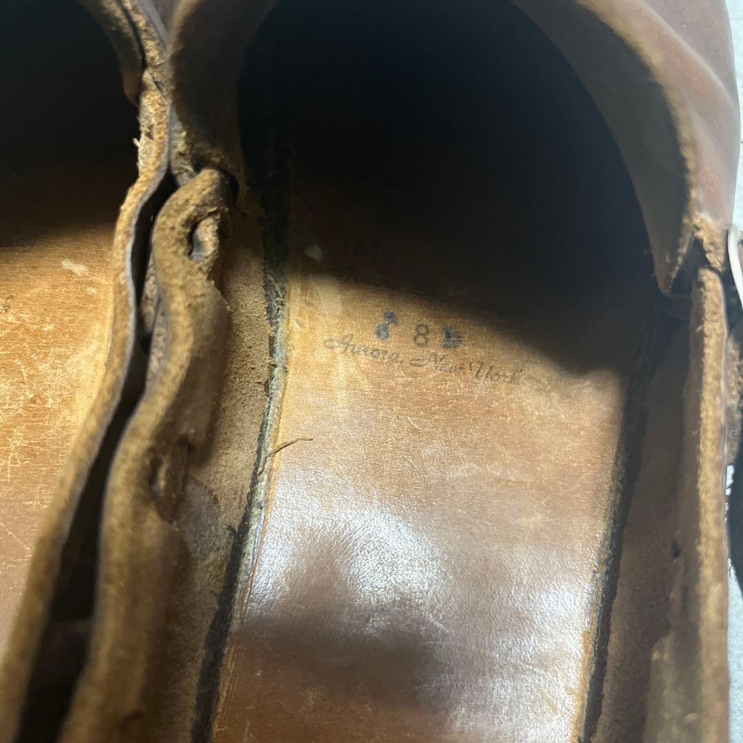 オーロラシューズ レザー 革靴 8D 送料無料