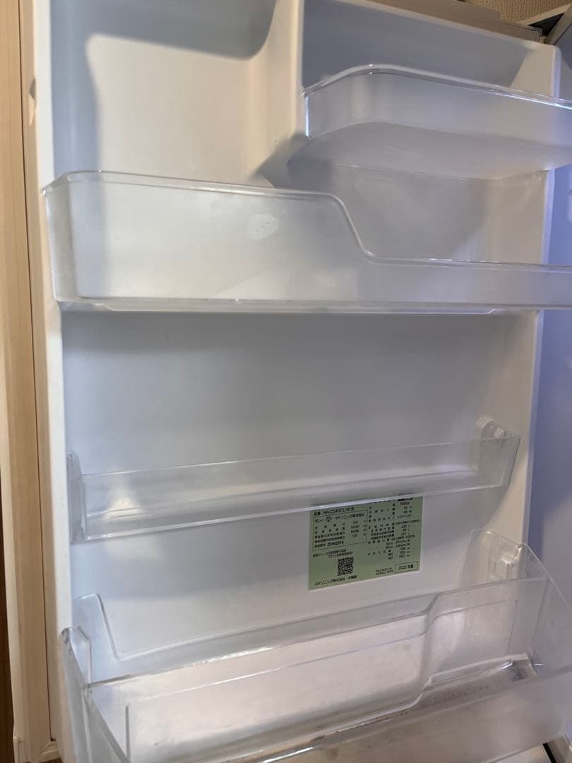 2022年高年式Panasonic 冷蔵庫 NR-C343CL ホワイト動作良好