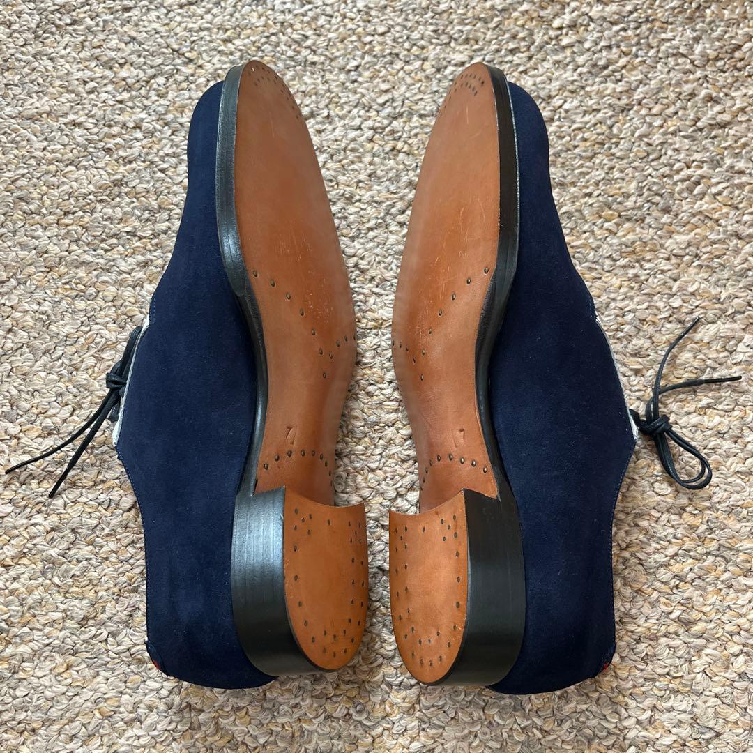 YOSHIHARU HASEGAWA ドレスシューズ メダリオン付き(UK7)