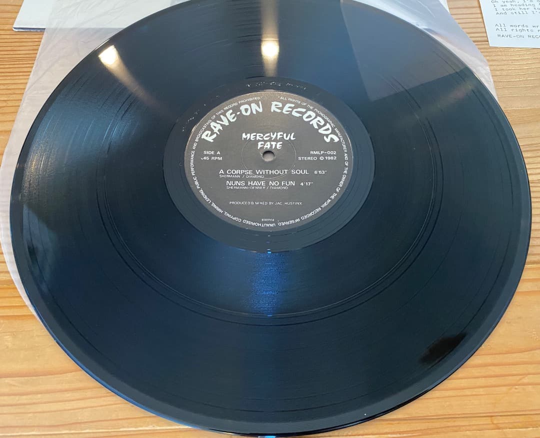 Mercyful Fate Rave-On Records 4曲入りレコード