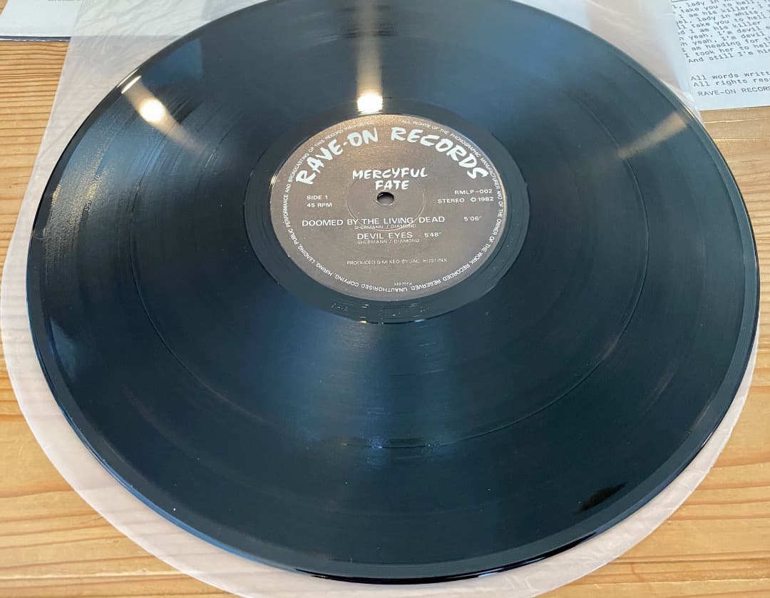 Mercyful Fate Rave-On Records 4曲入りレコード