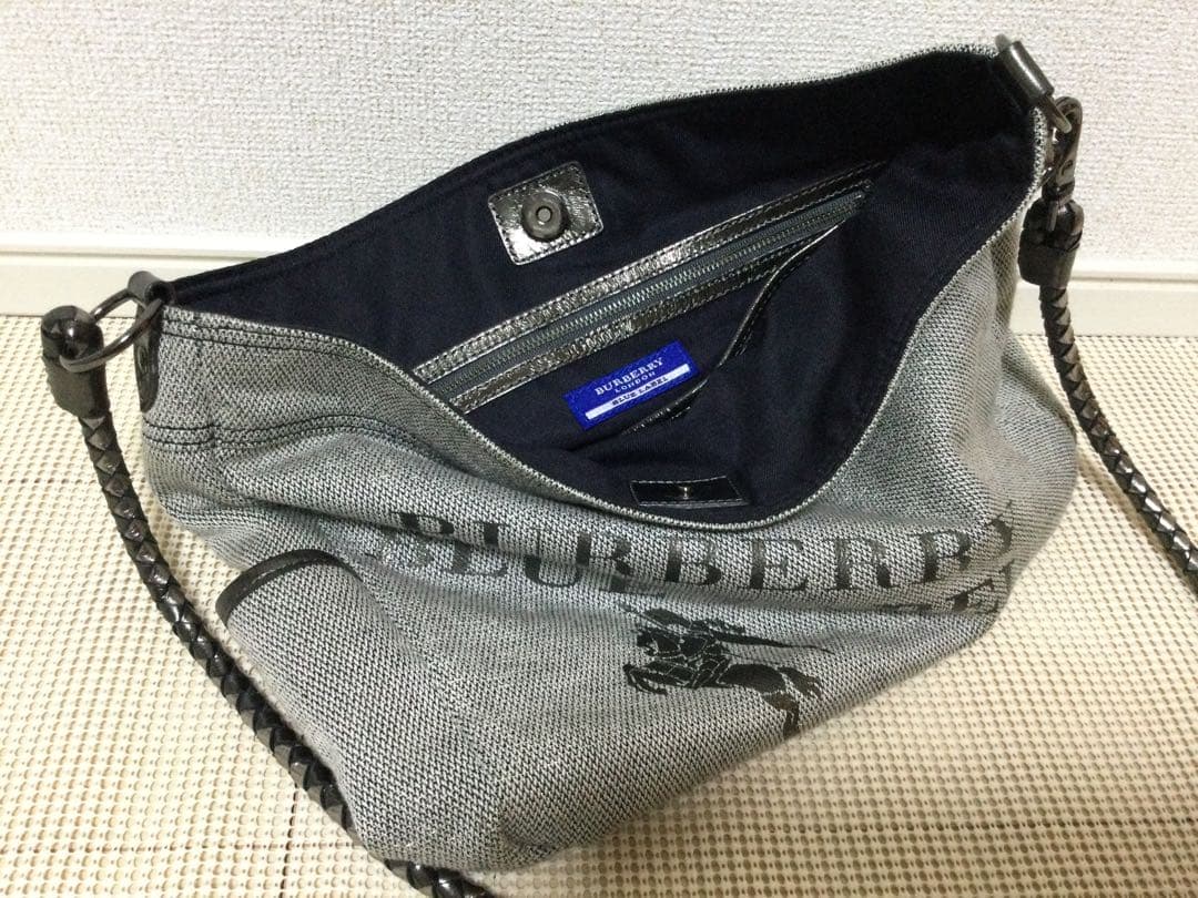 バーバリー BURBERRY BLUE LABEL 2way ロゴプリントバッグ