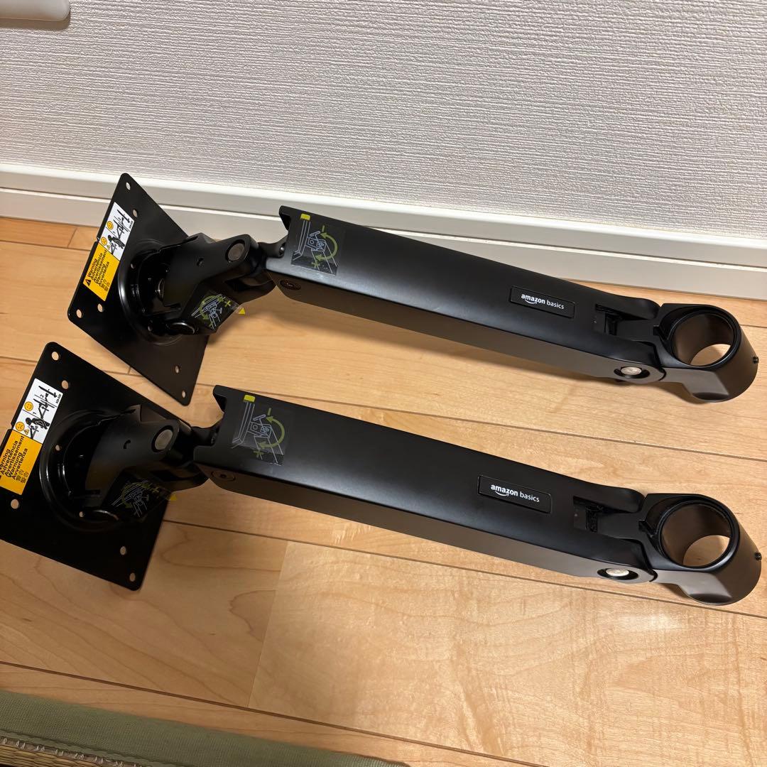 amazon basic モニターアーム デュアル　ergotron LX