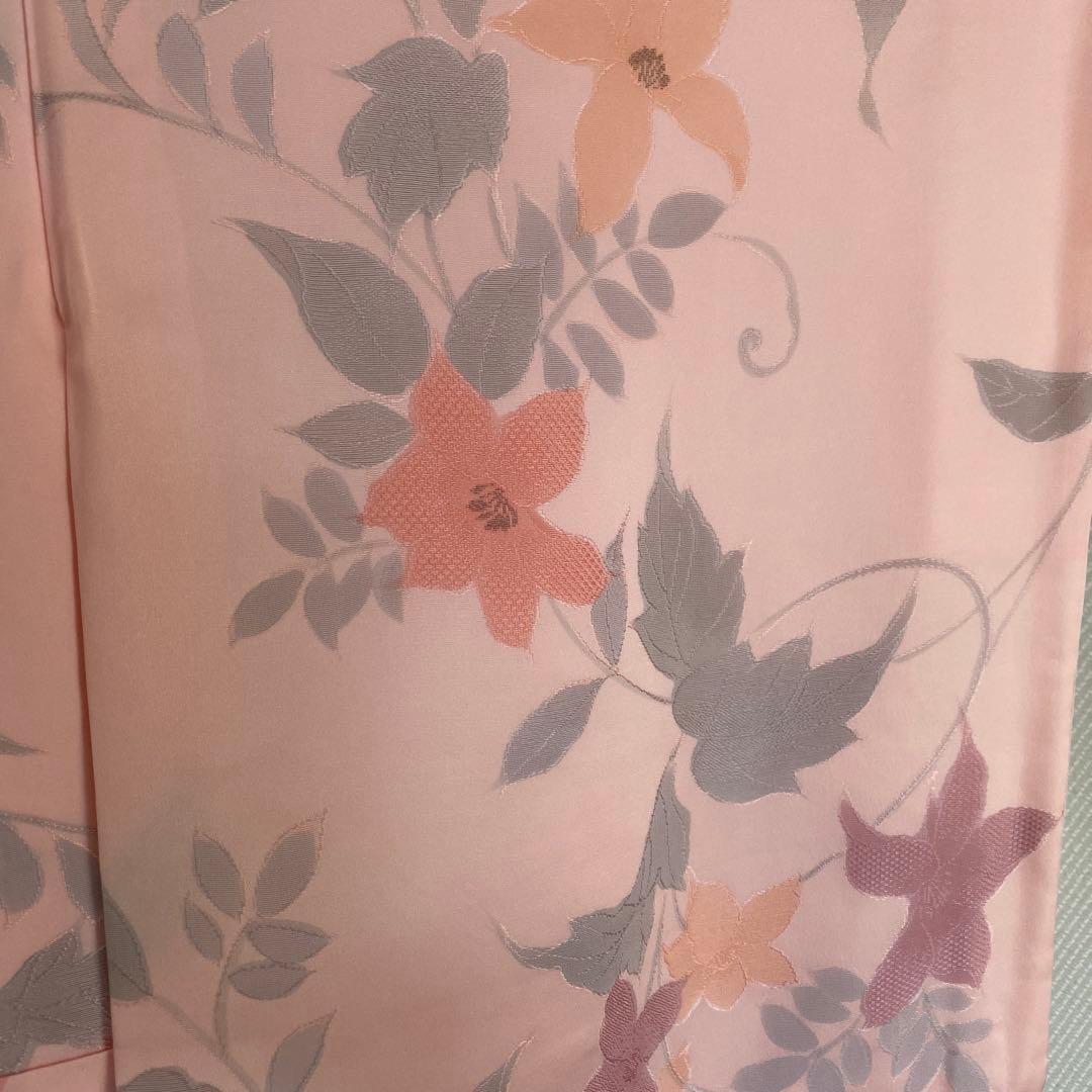 小紋 ピンク系花柄 着物