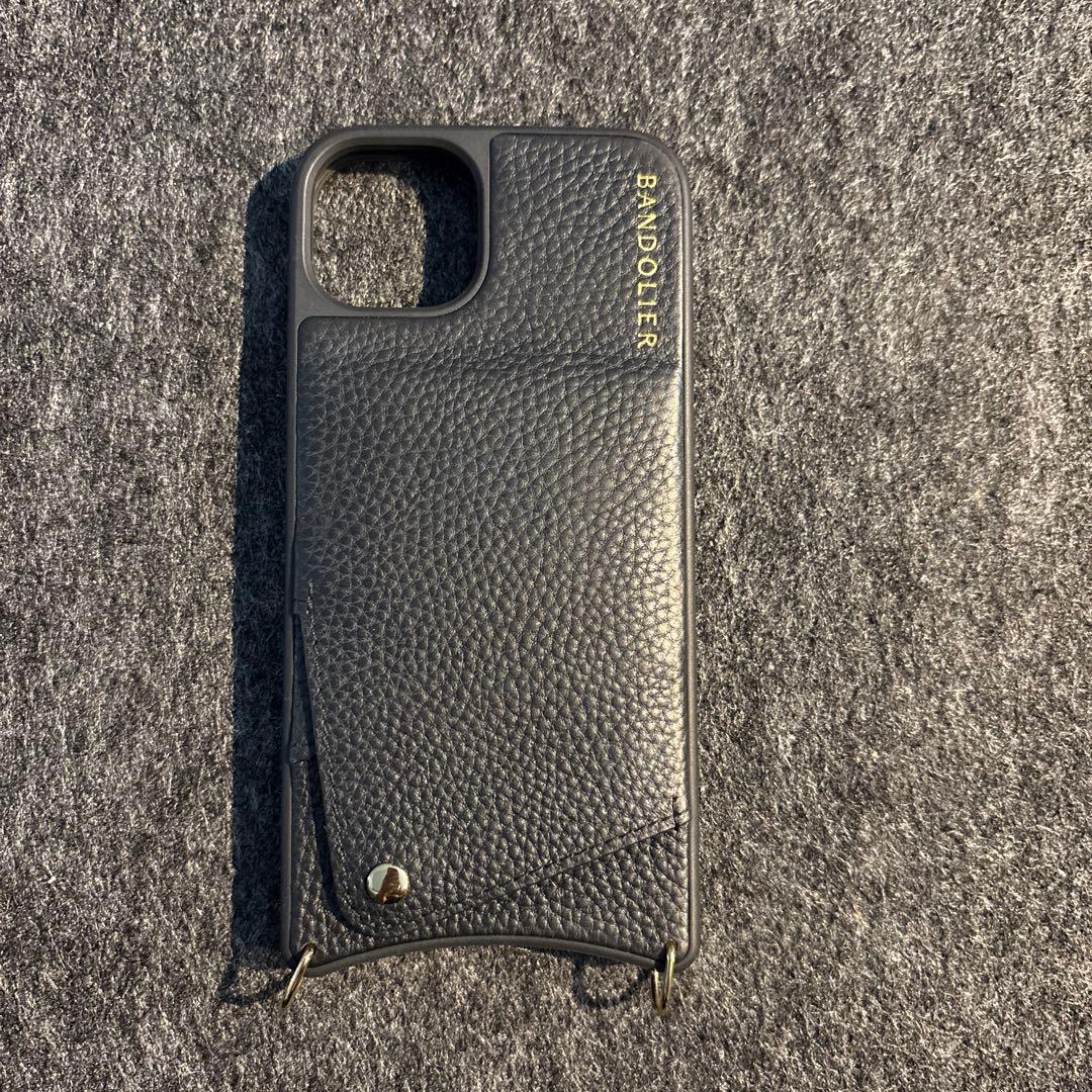 BANDOLIER ブラック レザー iPhone 15plusケース