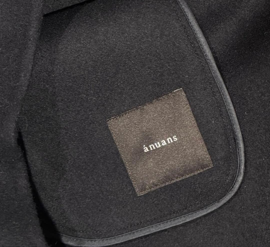 ショートコート アニュアンス anuans スタンドネックリバーショートコート