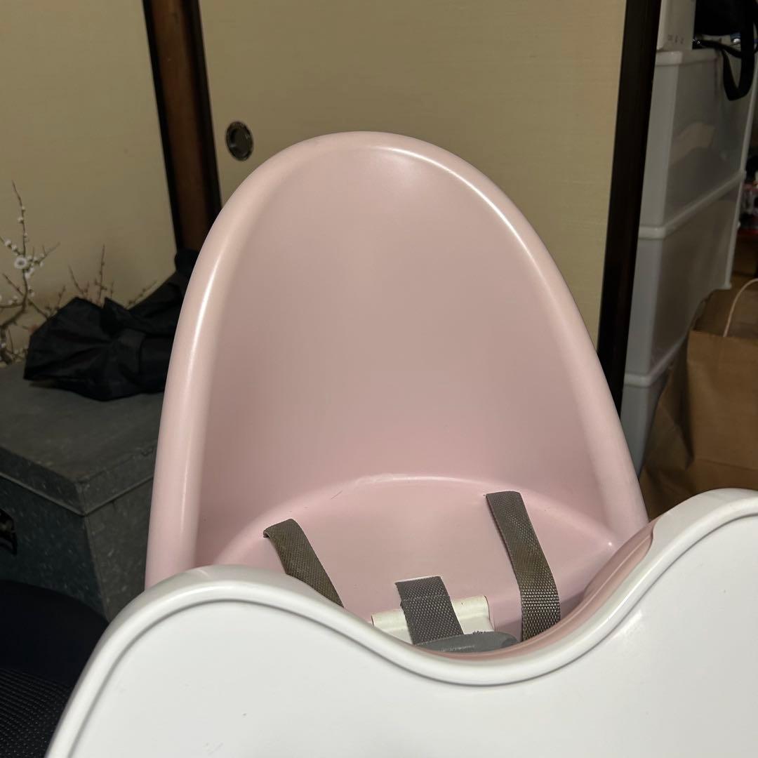 BABY BJORN ベビービョルン　ハイチェア　ピンク　安全ベルト　ハーネス付
