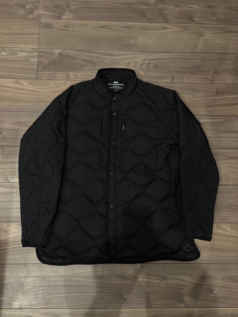 UNIQLO リサイクルハイブリッドダウンジャケット XL ブラック