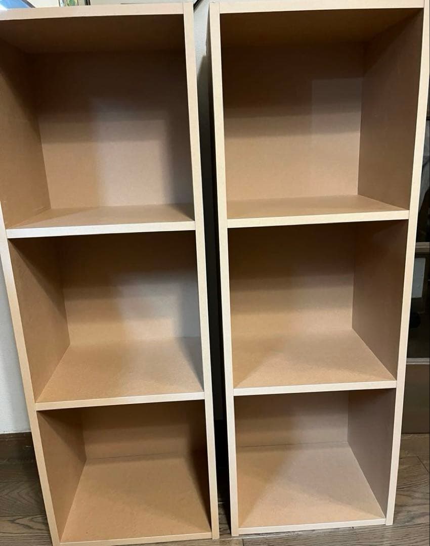 ① 無印良品　パルプボードボックス　3段　2個セット