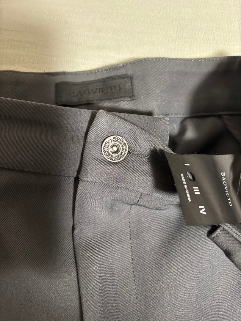 BAOVICTOダークグレー ワイド変形パンツ