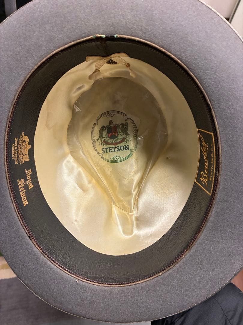 STETSON グレー ヴィンテージフェルト ハット