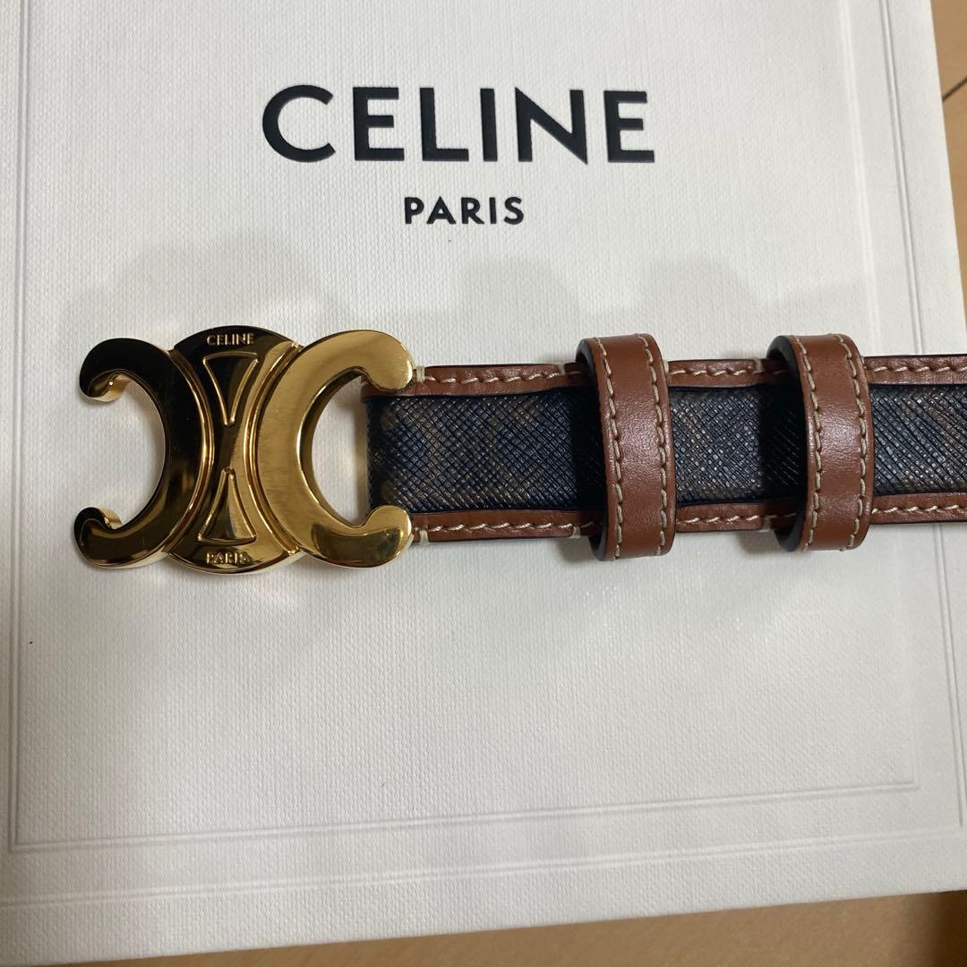 celine トリオンフキャンバス　ベルト