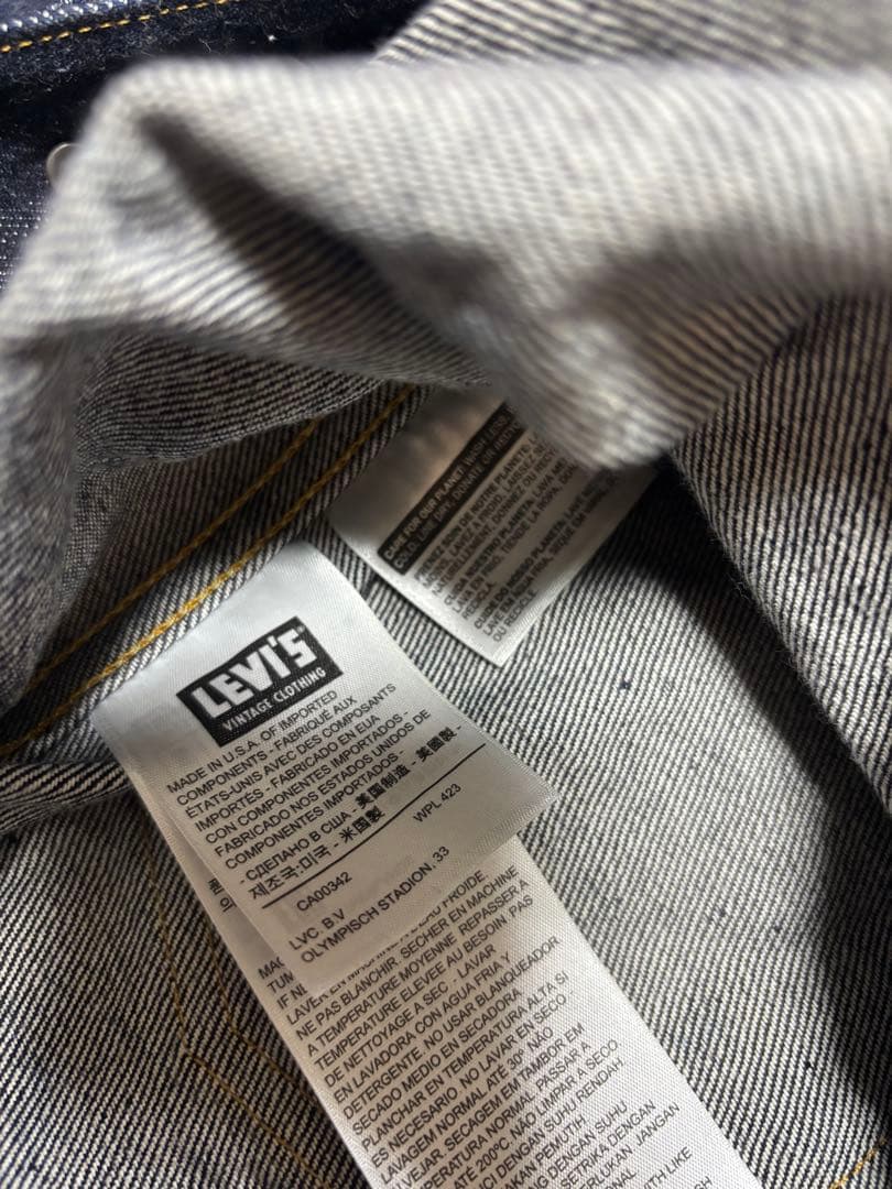 Levi's LVC 507XX 2nd 42 USA製　濃紺　42