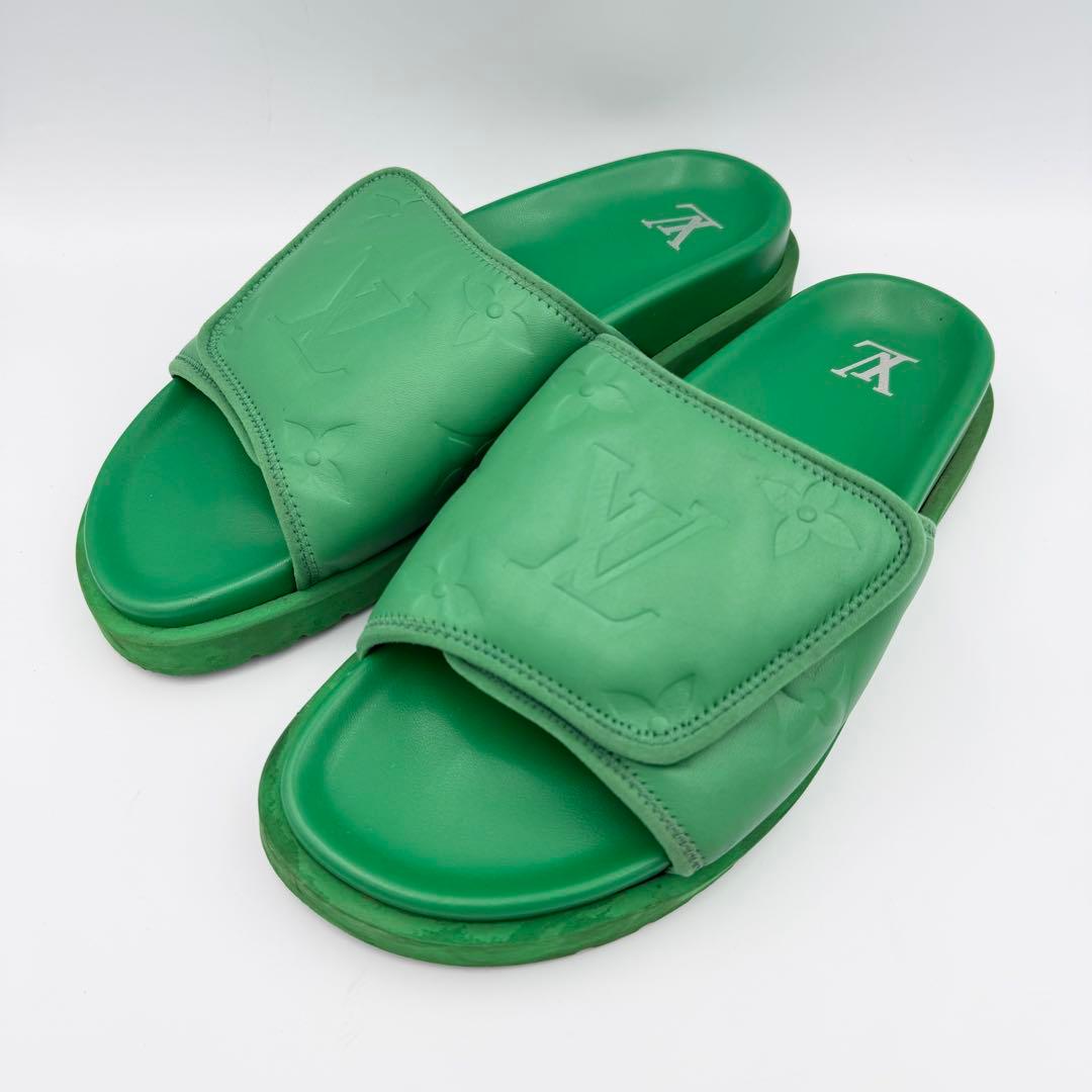 最終値下げ‼️LOUIS VUITTON ルイヴィトン サンダル グリーン 緑