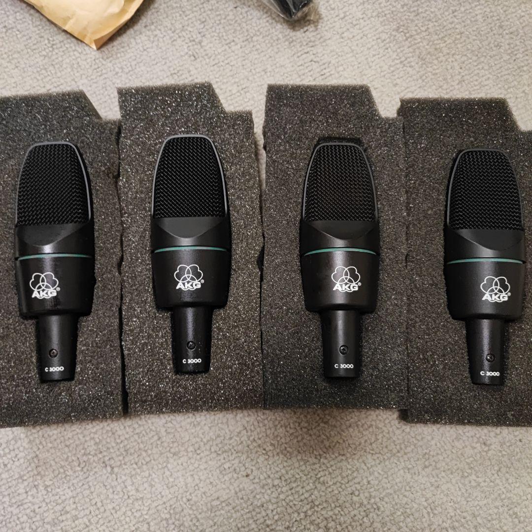 AKG C3000 コンデンサーマイク 4本セット
