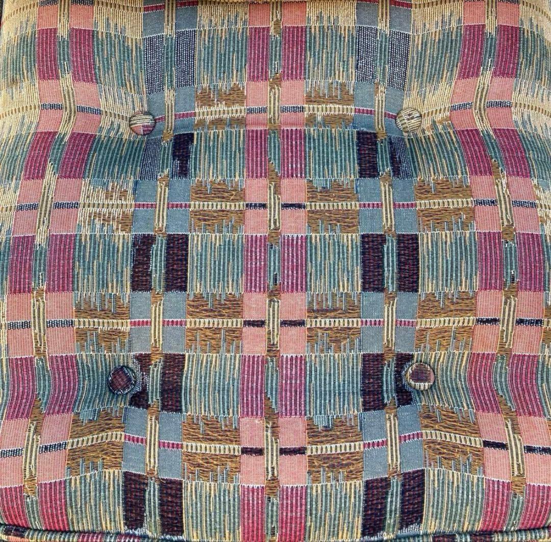 るーちゃん アンティーク チェック 飛騨産業 キツツキ 1人掛け