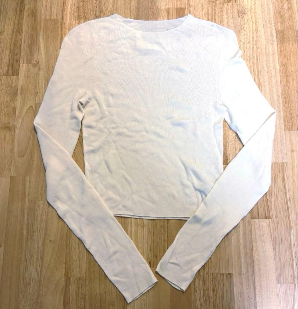 TODAYFUL Compact Smooth Knit アイボリー