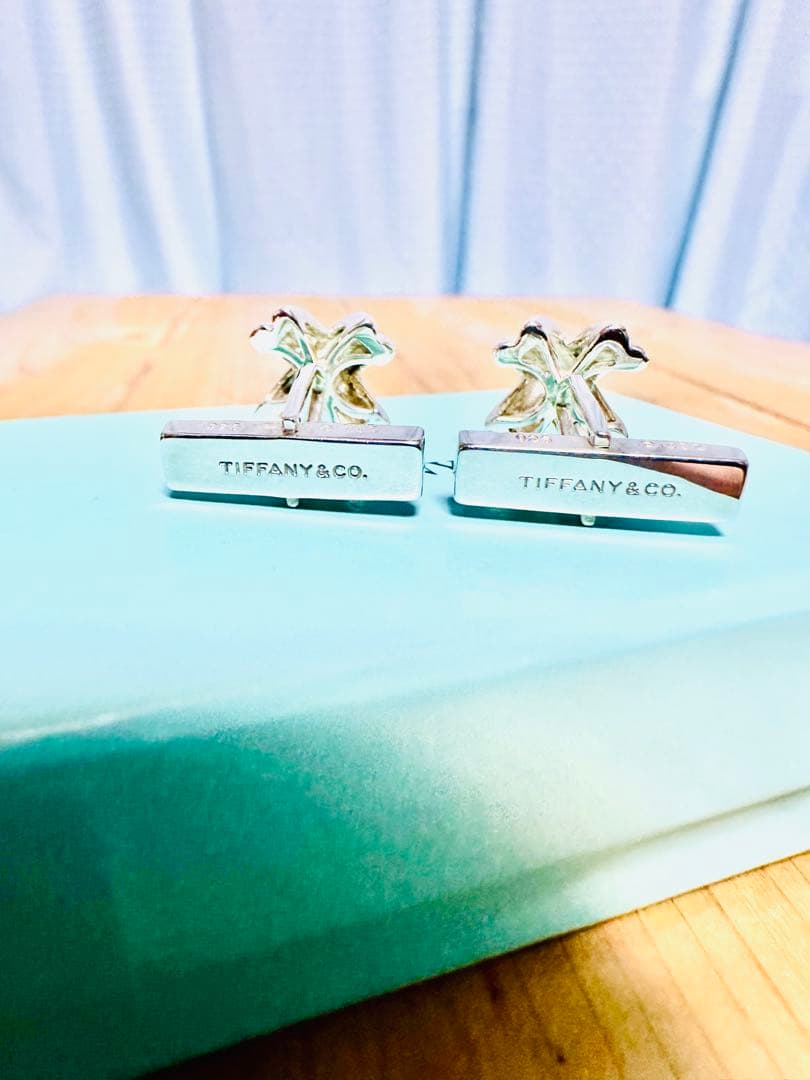 Tiffany カフリンクス　ティファニー　シグネチャー　シルバー