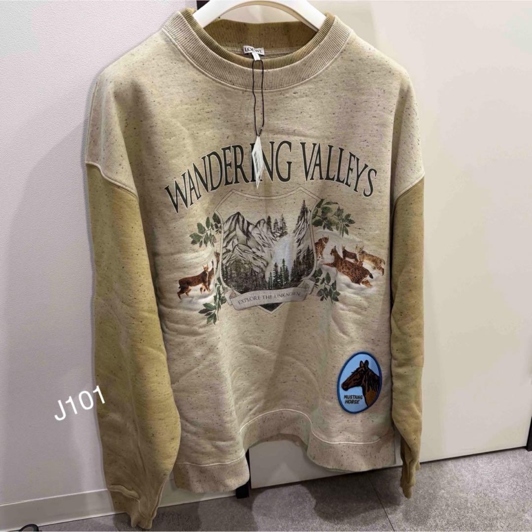 ロエベ ロゴパッチアートワークプリントスウェット Lサイズトレーナー Lサイズ