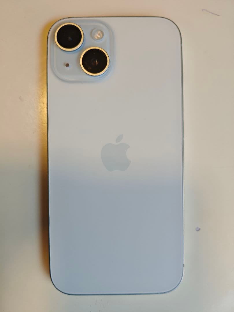 Apple iPhone 15 本体　128GB 電池100%　ブルー