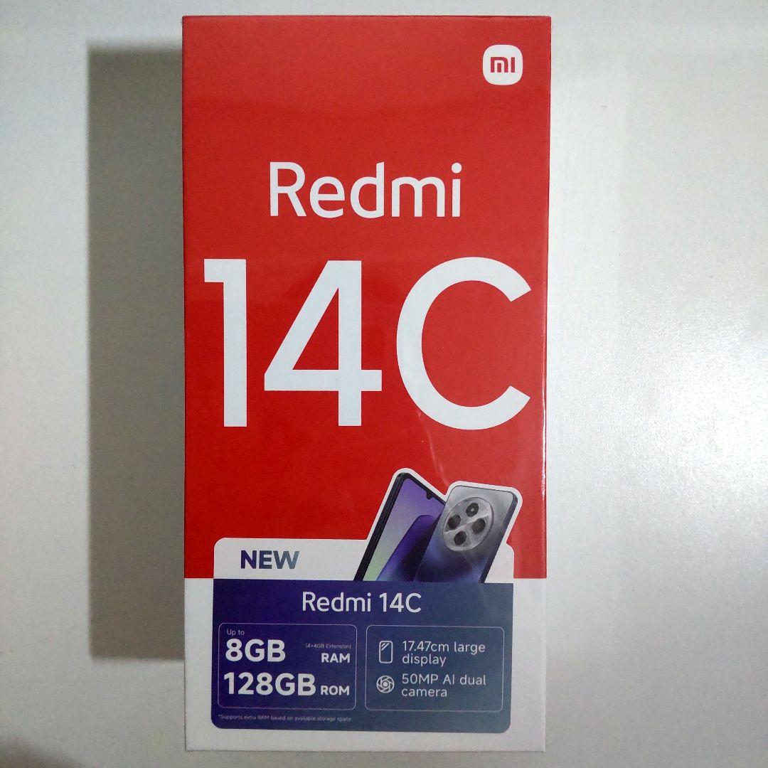 【新品未使用】Redmi 14C 8GB/128GB カバー・保護フィルム付き