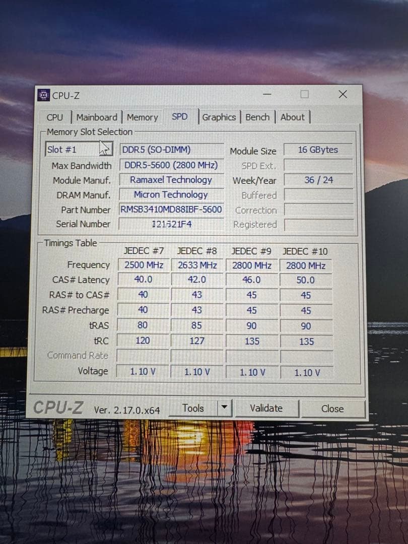 RAMAXEL DDR5 32GB 5600 SODIMM メモリー