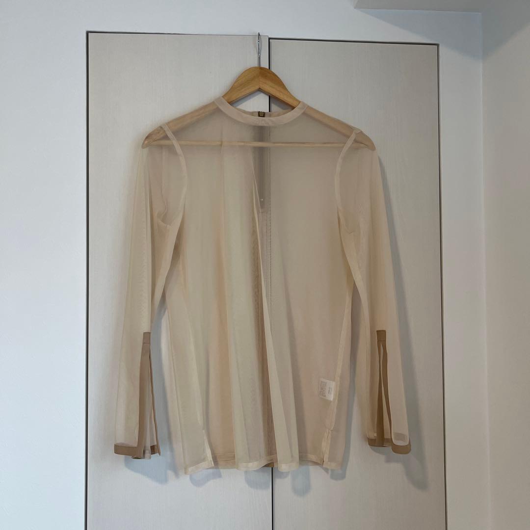 AIMER（エメ）チュールブラウス付Vネックジャカードタイトパーティードレス